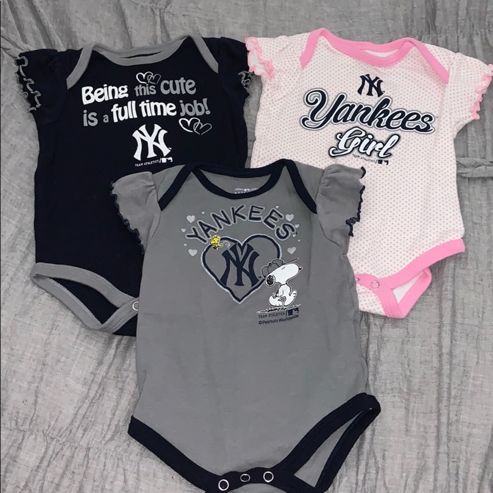 Official NY Yankee Girl Onsie Bundle